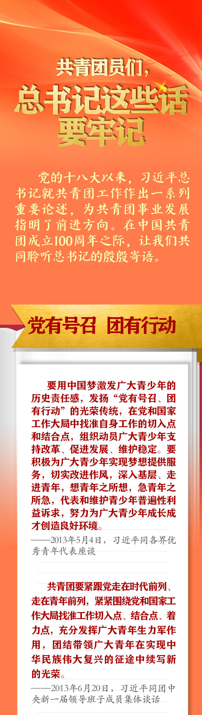 手繪長卷 | 共青團員們，總書記這些話要牢記