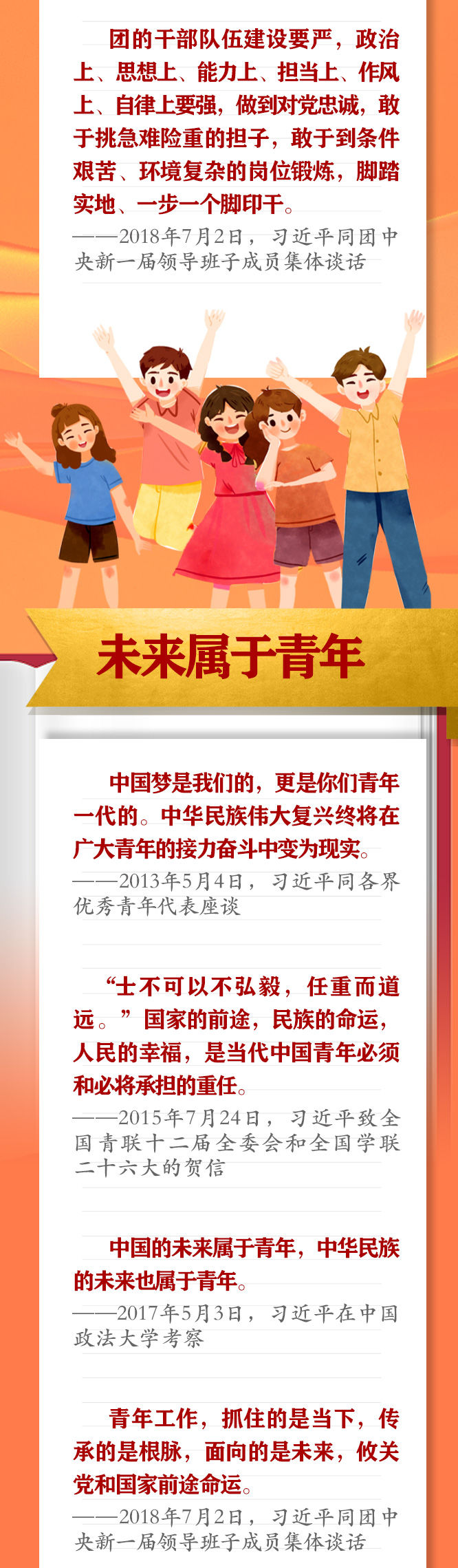 手繪長卷 | 共青團員們，總書記這些話要牢記
