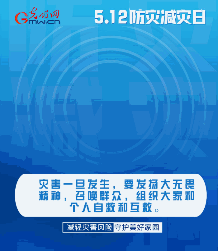 【動(dòng)態(tài)海報(bào)】減輕災(zāi)害風(fēng)險(xiǎn)，從這10個(gè)字開始