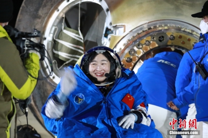 圖為航天員劉洋。孫海英 攝
