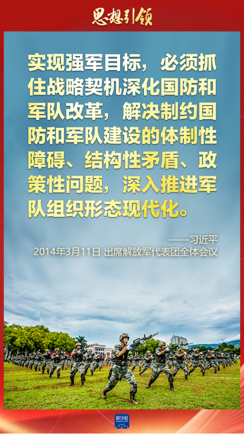 思想引領｜兩會上，習主席這樣談強軍之路