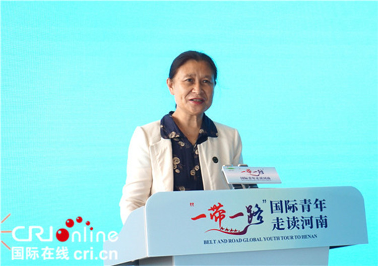 中國人民對外友好協(xié)會二級巡視員李冬梅致辭。賈親親 攝