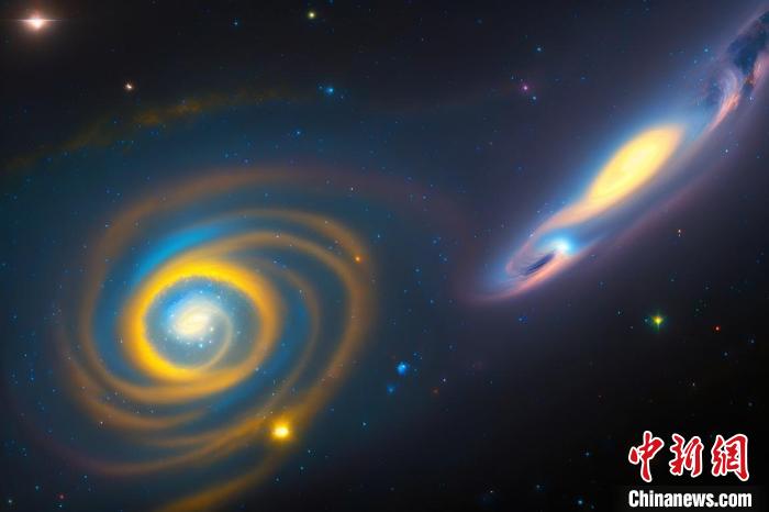 本星系群的三維藝術圖?！≈锌圃簢姨煳呐_ 供圖
