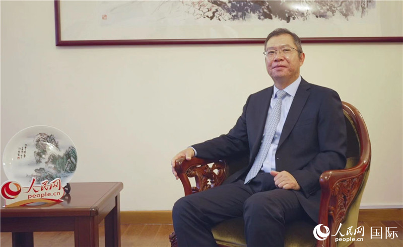 駐非盟使團團長胡長春大使接受人民網(wǎng)專訪。人民網(wǎng)記者 劉寧攝