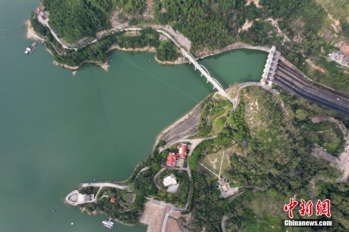 資料圖：俯瞰福建向金門供水工程水源地——泉州山美水庫(kù)。王東明 攝