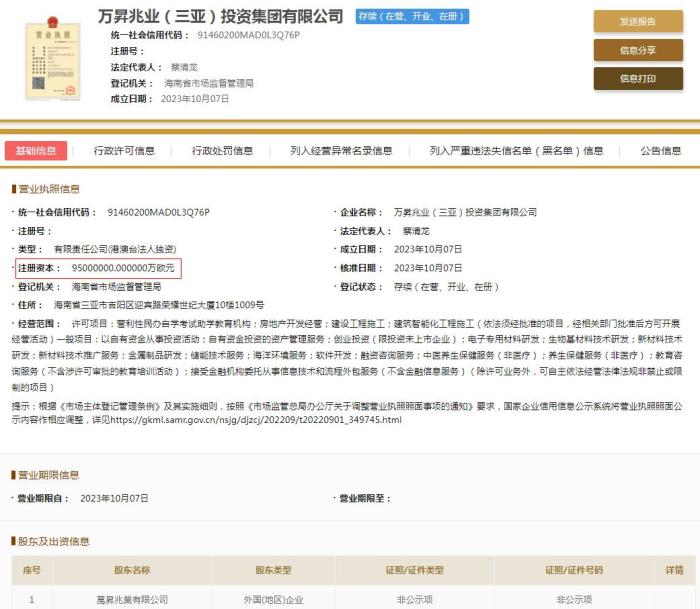 國家企業(yè)信用信息公示系統(tǒng)截圖。