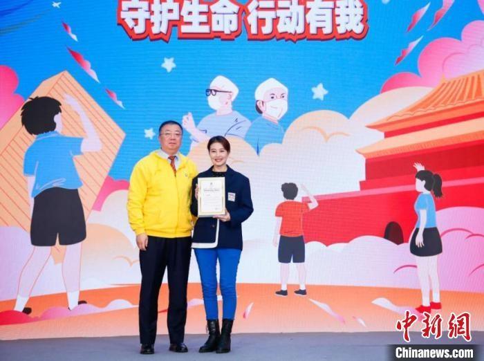 演員周海媚受邀參與公益活動(dòng)?！」鶆P敏 攝
