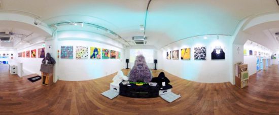 “大衛(wèi)猿”主題展覽現(xiàn)場。（主辦方供圖）