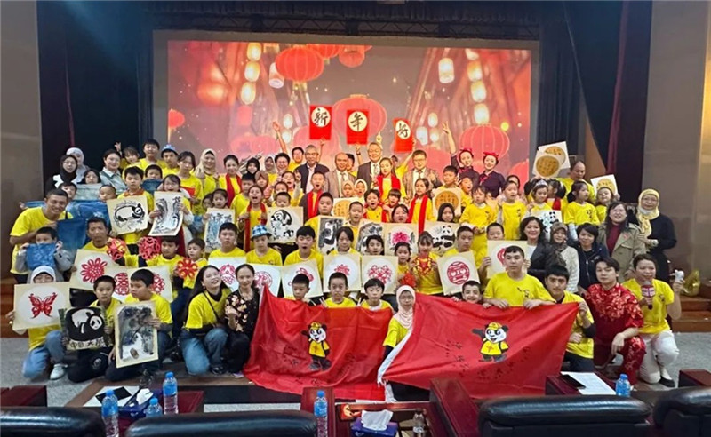 圖為2023“中華文化大樂園—埃及開羅營”閉幕式活動(dòng)現(xiàn)場。主辦方供圖