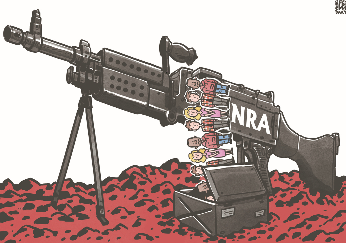 NRA成為推行槍支管控背后最大的阻力。（來源：中國日報 作者：蔡艨）