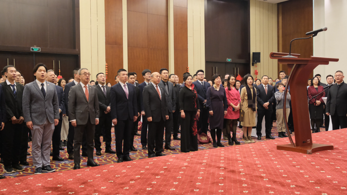 駐白俄羅斯使館2024年新春招待會現(xiàn)場。 駐白俄羅斯使館供圖