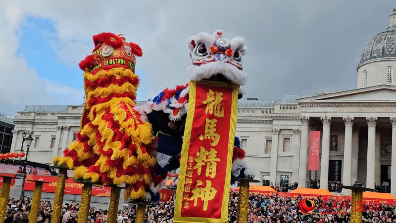 倫敦新春慶典現(xiàn)場(chǎng)。人民網(wǎng) 郭錦標(biāo)、楊浩鵬攝