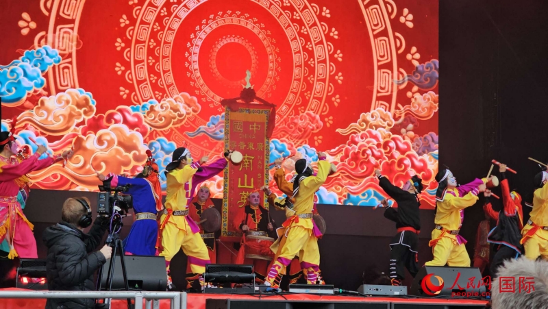 倫敦新春慶典現(xiàn)場(chǎng)。人民網(wǎng) 郭錦標(biāo)、楊浩鵬攝
