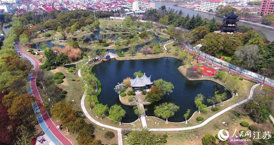 如東縣人民公園。如東縣委宣傳部供圖