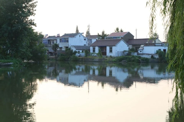 江蘇省揚州市寶應(yīng)縣柳堡鎮(zhèn)團莊村村景。江蘇鄉(xiāng)村規(guī)劃建設(shè)研究會供圖