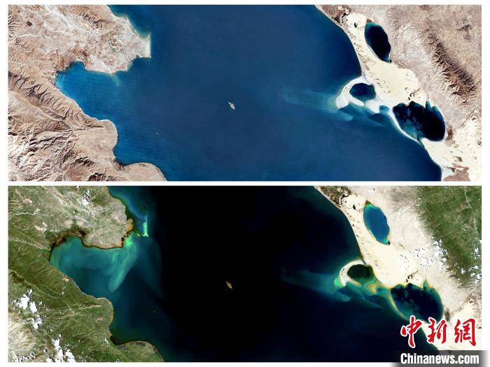 衛(wèi)星鳥瞰“生態(tài)大省”青海：沙化治理明顯，青海湖如藍寶石