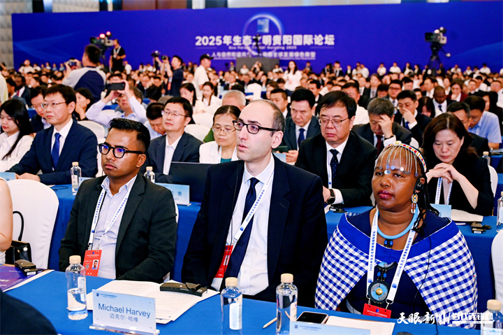 2025年7月5日，以“人與自然和諧共生——共商全球發(fā)展綠色轉(zhuǎn)型”為主題的2025年生態(tài)文明貴陽國際論壇在貴陽隆重開幕。圖為與會嘉賓認(rèn)真聽會。貴州日報天眼新聞記者 劉楊 攝.jpg