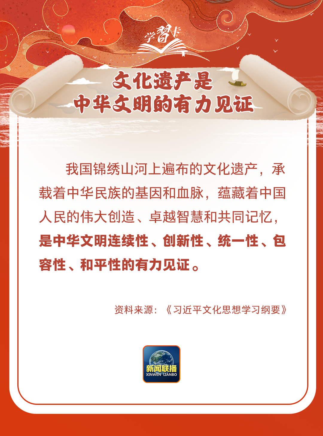 學(xué)習(xí)卡丨守護(hù)好中華民族的文化瑰寶！