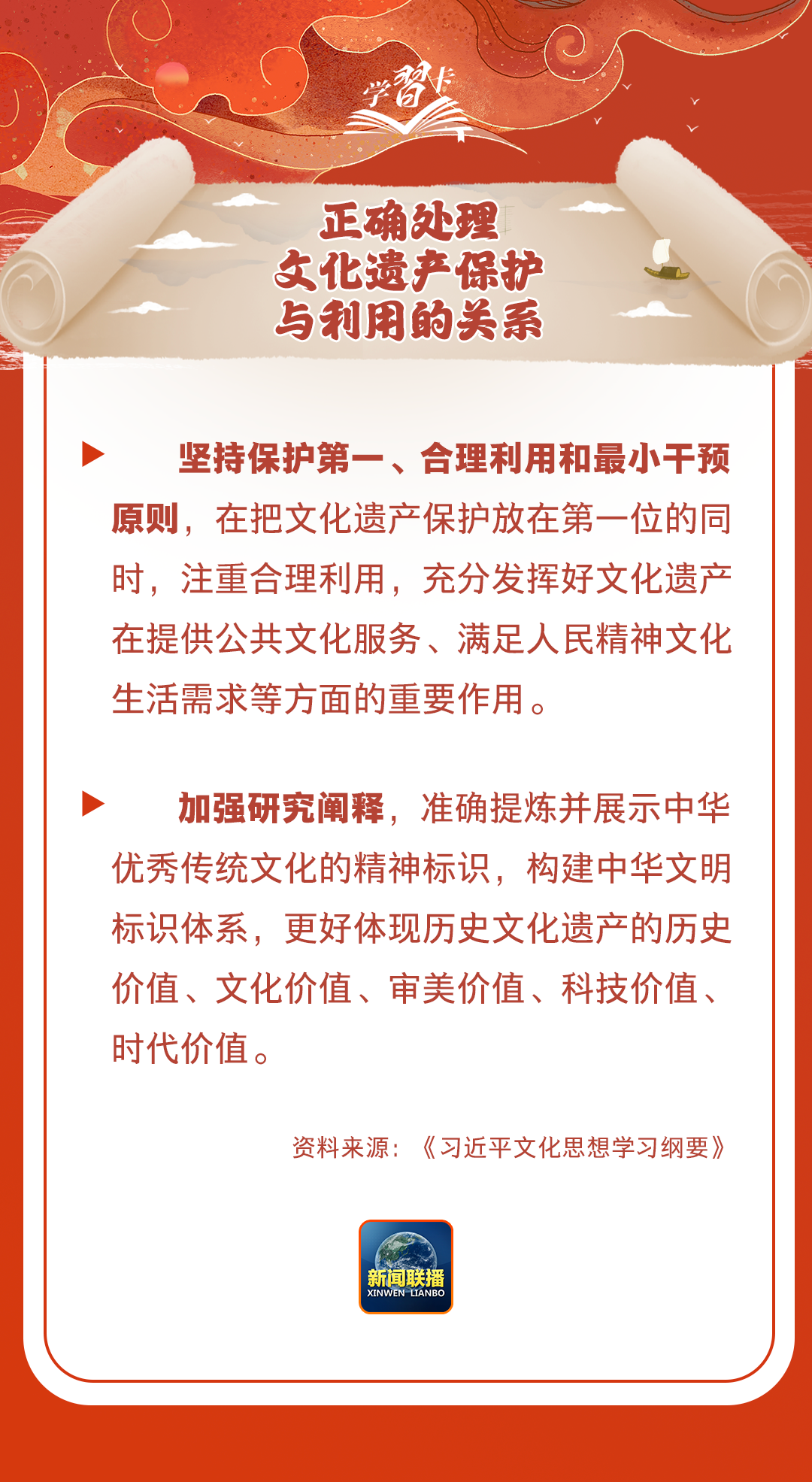 學(xué)習(xí)卡丨守護(hù)好中華民族的文化瑰寶！