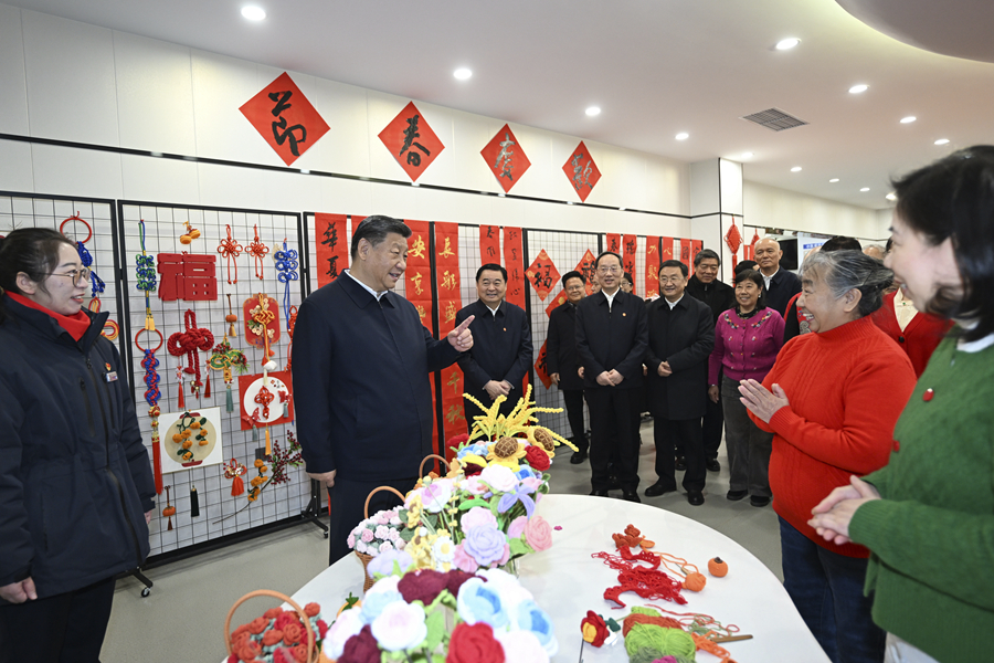 2025年1月23日，習(xí)近平總書(shū)記在沈陽(yáng)大東區(qū)長(zhǎng)安街道長(zhǎng)安小區(qū)社區(qū)黨群服務(wù)中心考察。