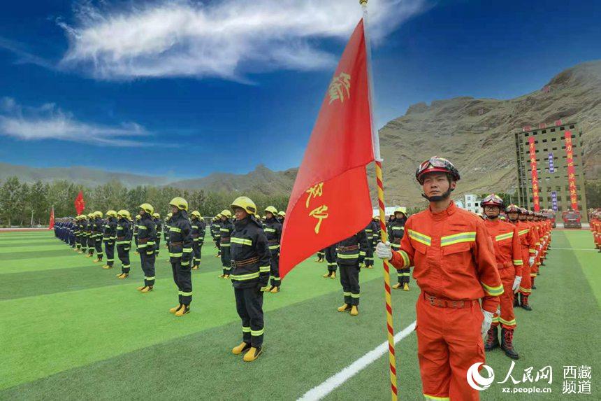 誓師大會現(xiàn)場。 人民網(wǎng) 李海霞 攝