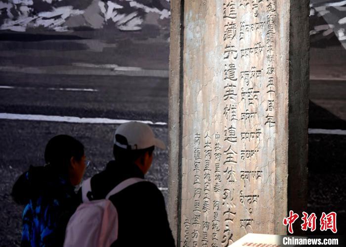 圖為5月18日，觀眾正在欣賞展覽?！±盍?攝